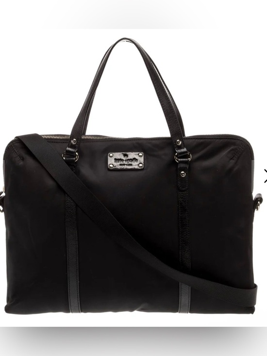 kate spade Other - Kate Spade EUC Black Nylon and Leather Convertible Laptop/Tablet Bag